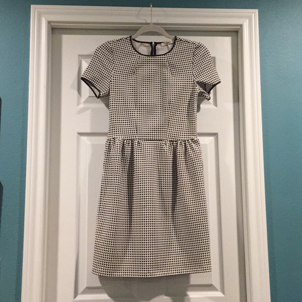 Black and White Patterned Dress